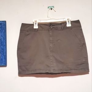 Dark Faded Brown Miniskorts